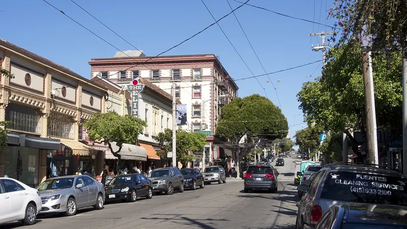 Fillmore Street shopping district in San Francisco