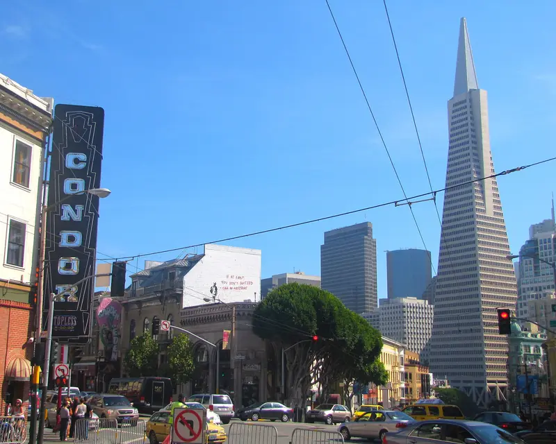 North Beach shopping district in San Francisco