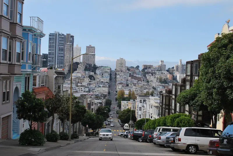 Union Street shopping district in San Francisco